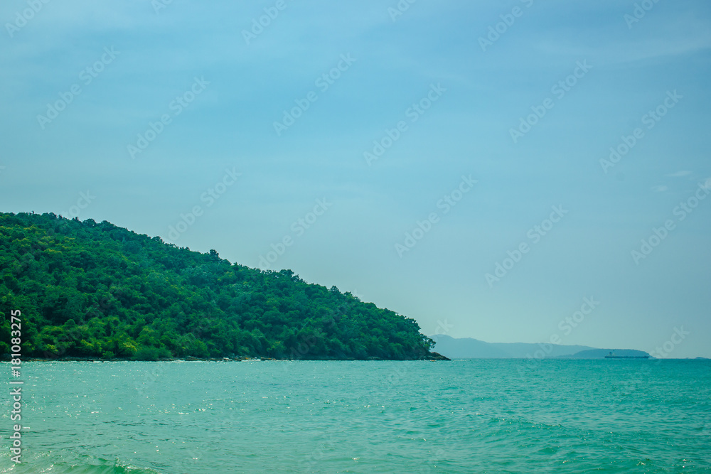 Beautiful landscape of Sai Kaew Beach. Beautiful landscape of Sai Kaew Beach.