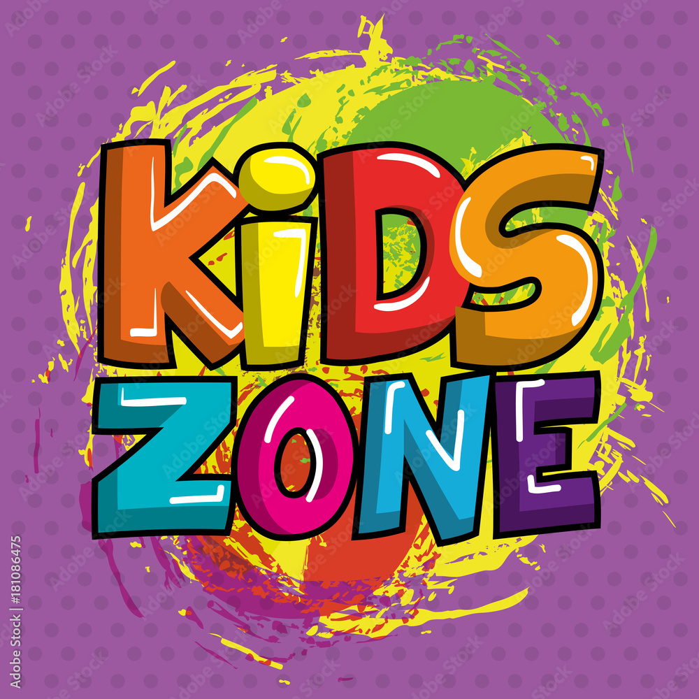 kids zone poster icon kids zone poster icon