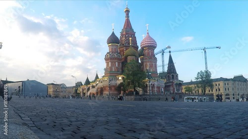 Cathedral on the square on summer day