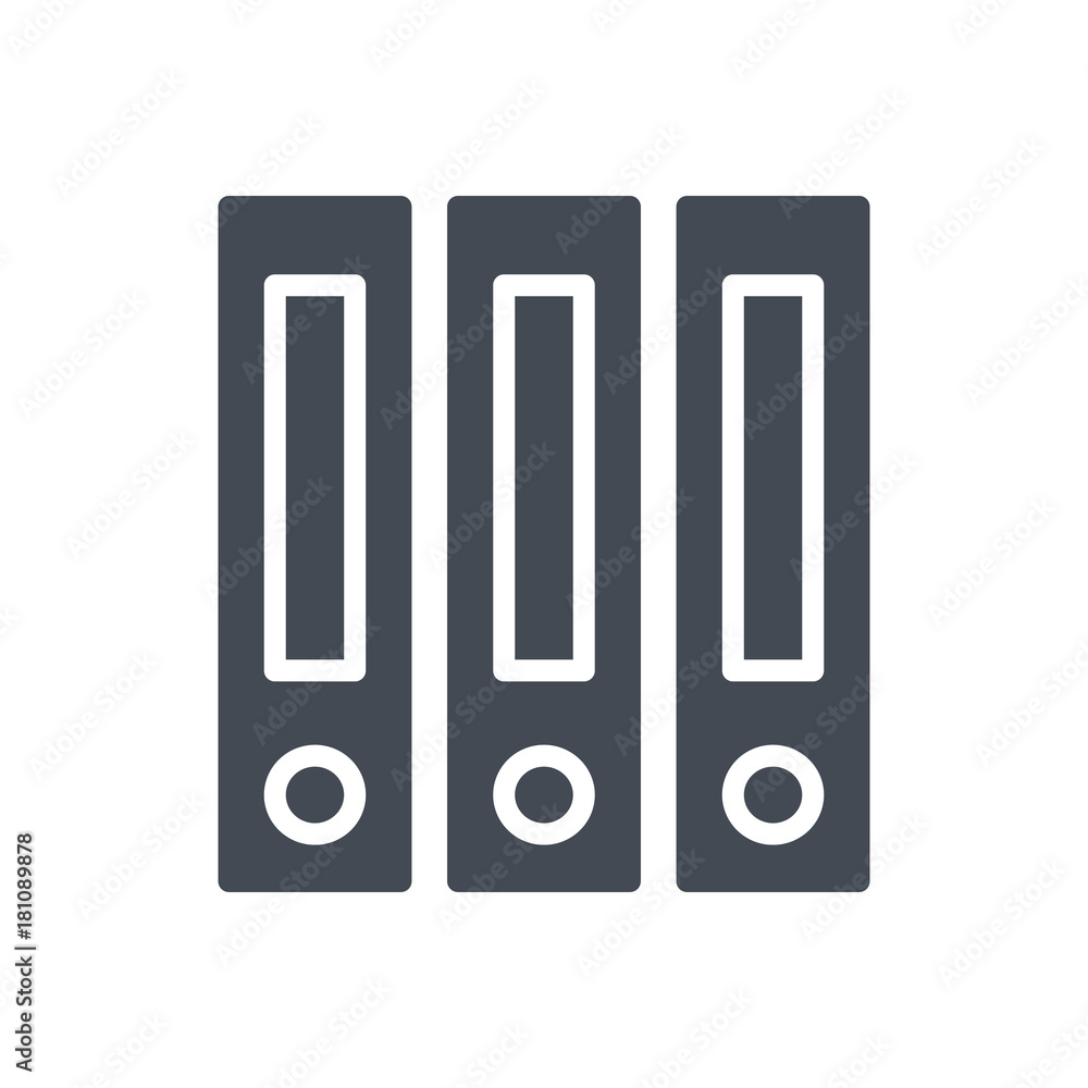 Office silhouette icon file holder Office silhouette icon file holder