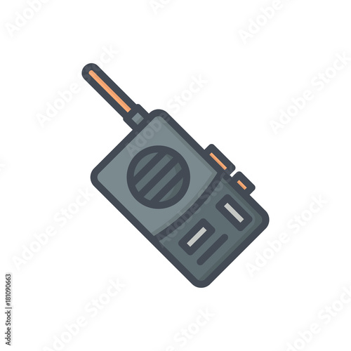Police Equipment colored icon walkie talkie