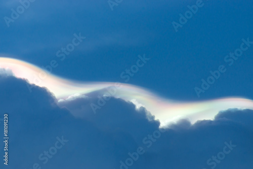 Heaven cloud with blue sky background.