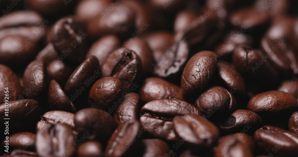 Baked Coffee bean texture Baked Coffee bean texture