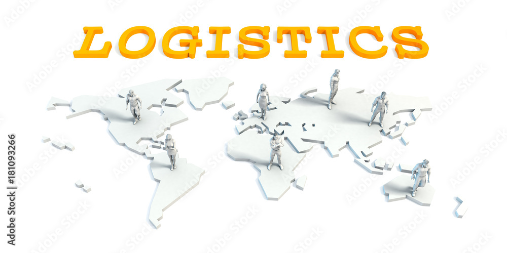 Obraz premium Logistics Concept with Business Team