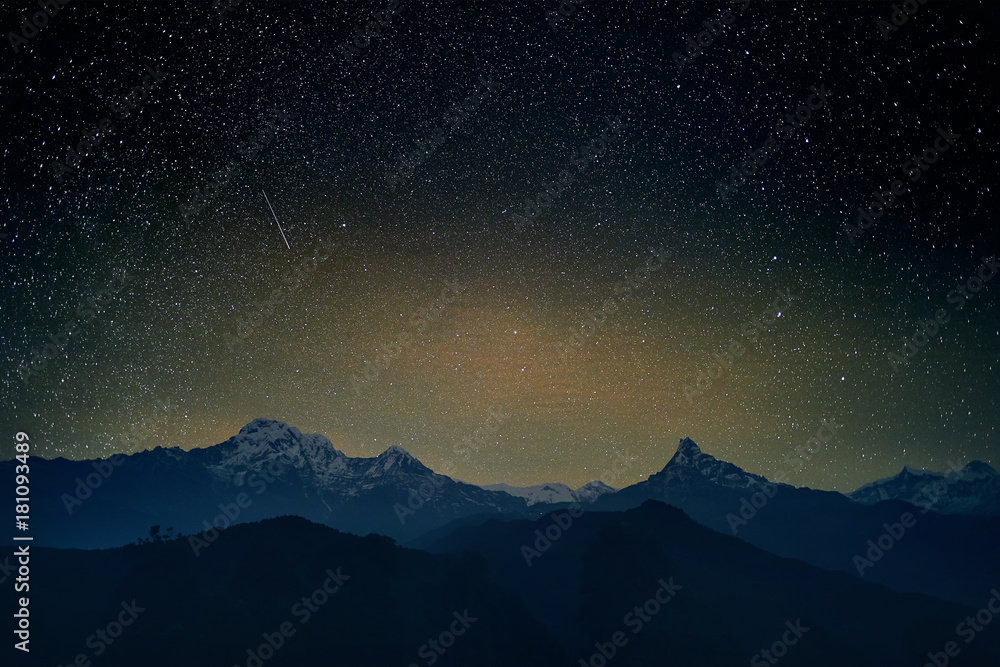 Fototapeta premium Stars in Himalayas