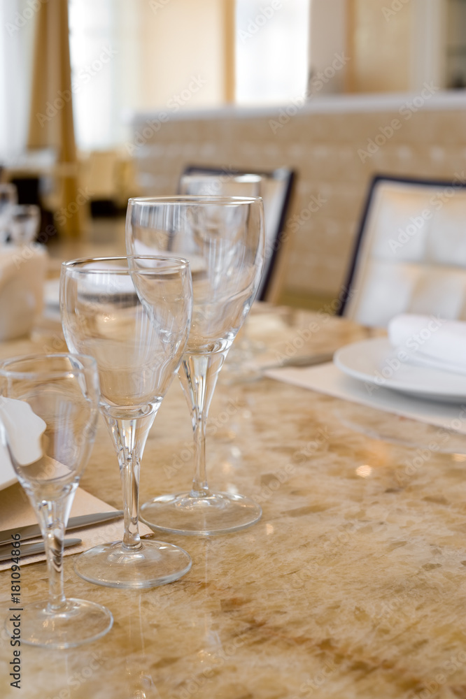 laid restaurant table laid restaurant table
