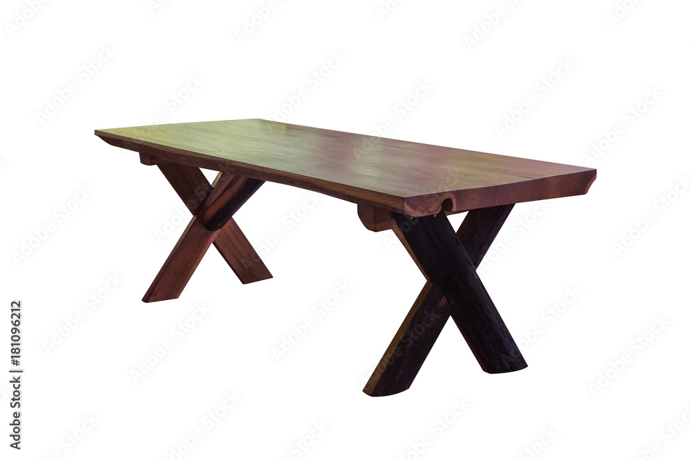 Wooden table isolated. Wooden table isolated.