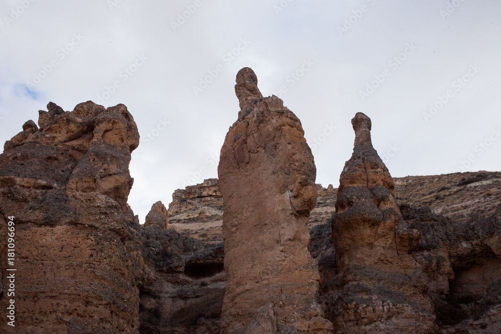 Fototapeta premium A rock formation in the city of Konya