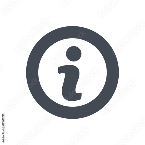 Support service silhouette icon info sign
