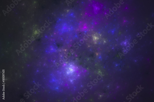 Abstract multicolored illustration on a dark background