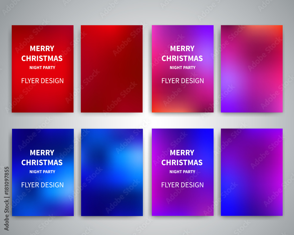 Fototapeta premium Christmas Flyer design templates