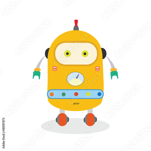 cute robot vector