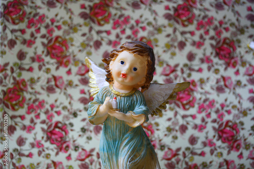 Cute Little Angel Statue With Candle