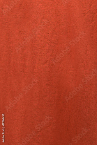 red natural cotton stitches fabric texture background