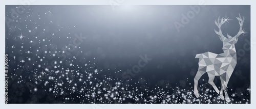 Weihnachten Rentier - Blau