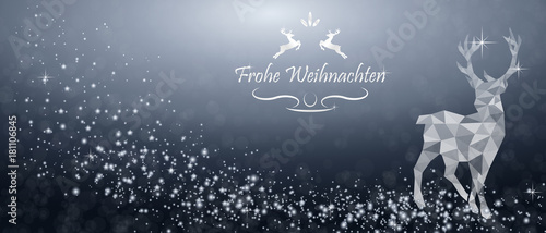 Weihnachten Rentier - Blau DE