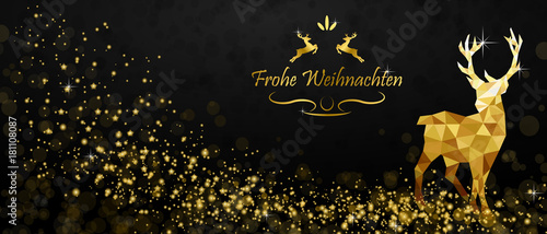Weihnachten Rentier - Gold DE