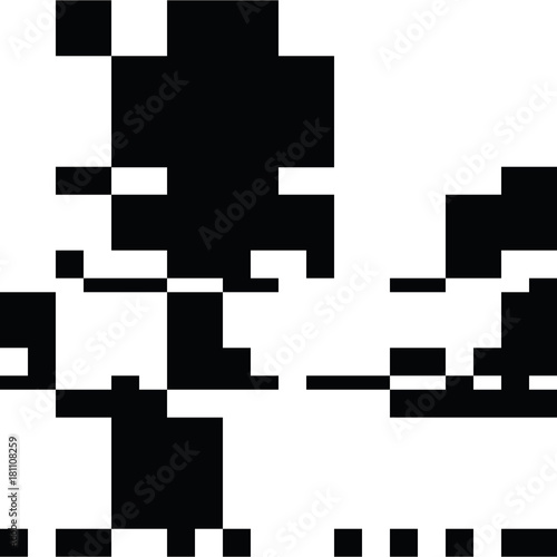 Black and White Abstract Rectangles Art Graphic Design 
