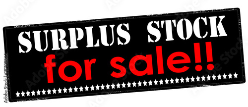 Surplus stock for sale