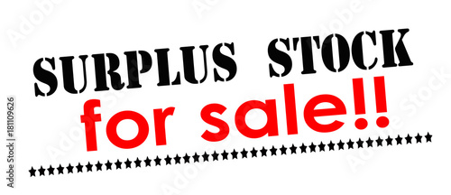 Surplus stock for sale