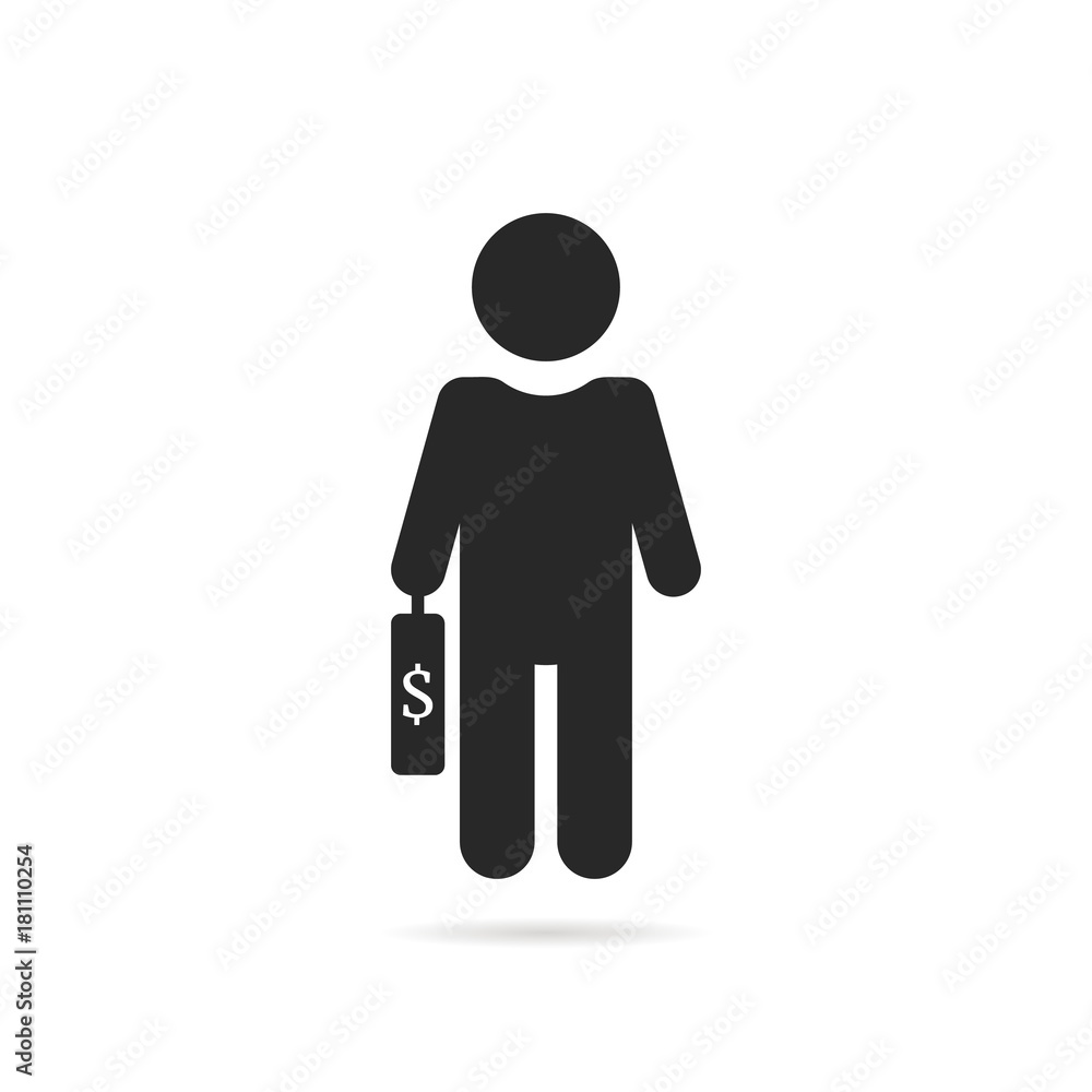 simple investor black icon simple investor black icon