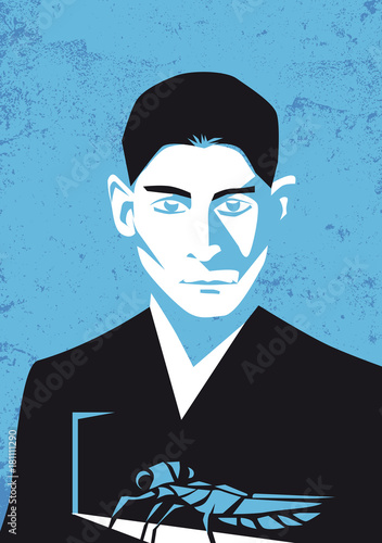 illustration of Franz Kafka photo