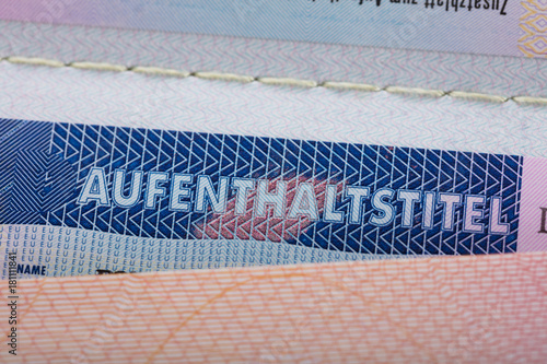 Aufenthaltstitel Text On Passport