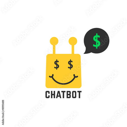 rich yellow chatbot icon