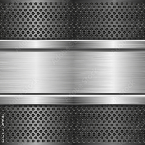 Metal perforated texture with rivets