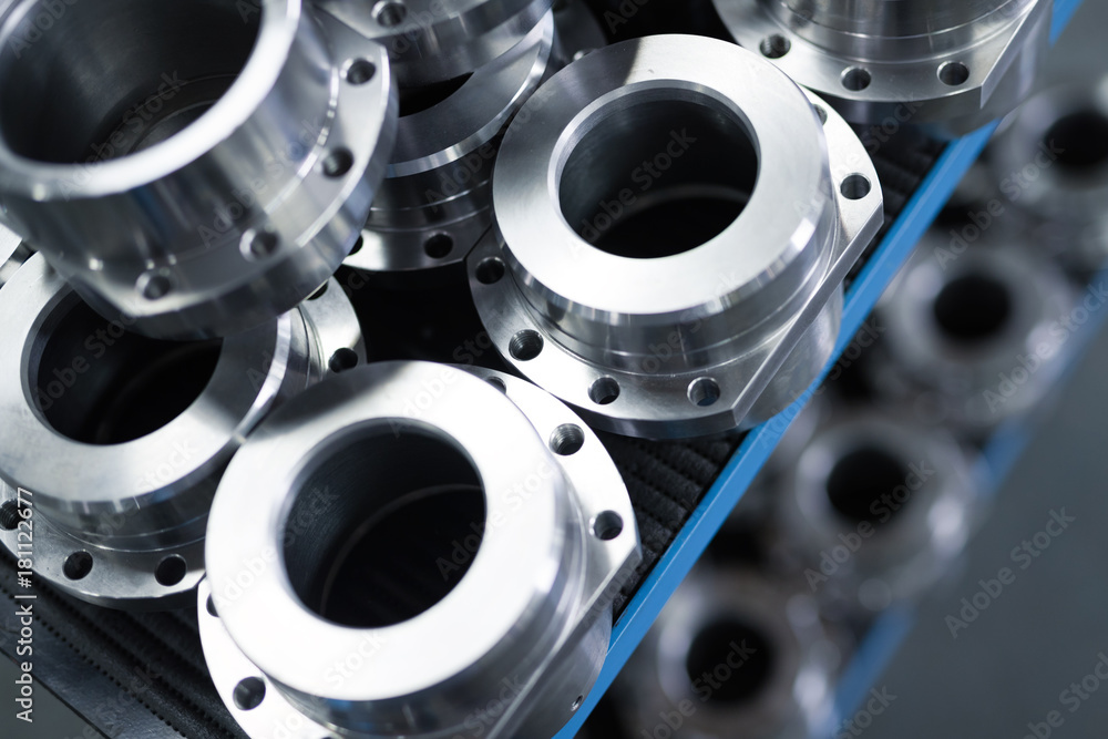 Industrial background from metal parts produced in metal industry Industrial background from metal parts produced in metal industry