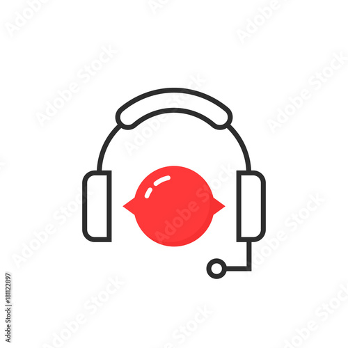 simple linear hot line service logo