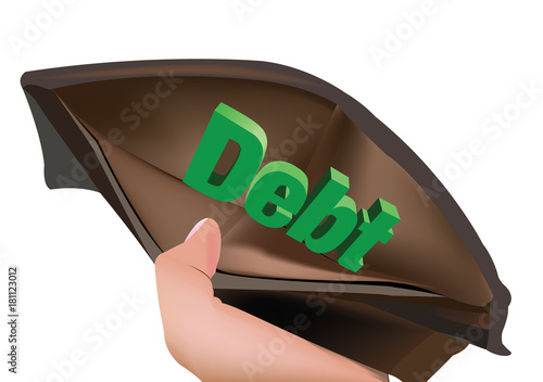 mano stringe portafoglio 