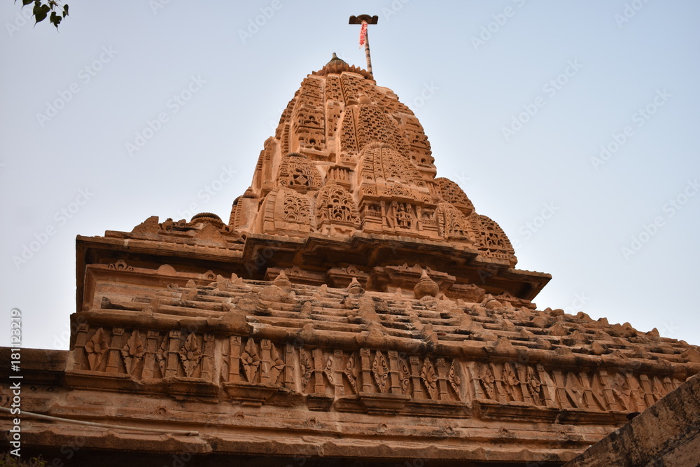 beautiful monument inside of sonar fort jaisalmer rajasthan india