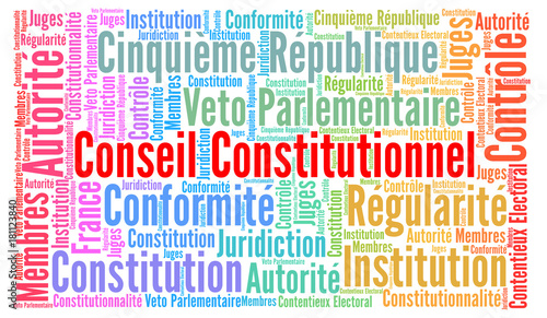 Conseil constitutionnel nuage de mots