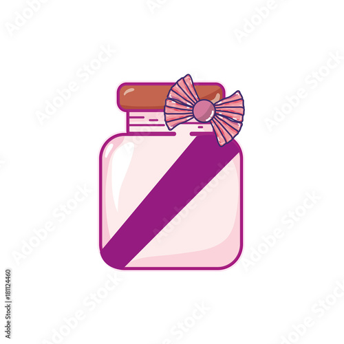 crystal jar with ribbon bow decoration design