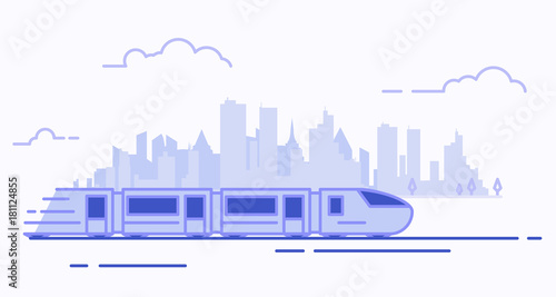 Line suburban train