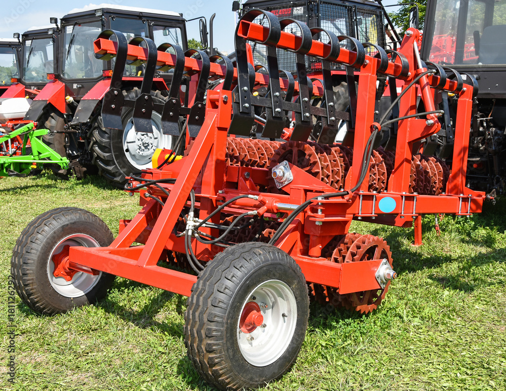 Obraz premium Tractors and agricultural machineries