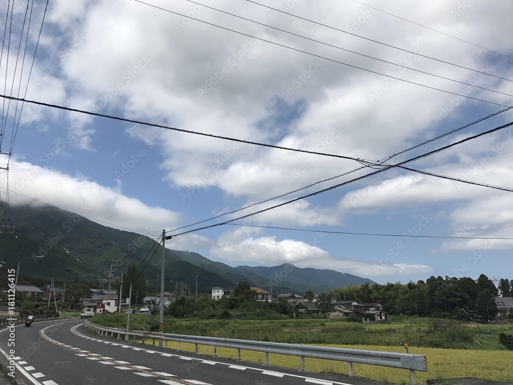 Mount Hiei seen from Shiga Prefecture
