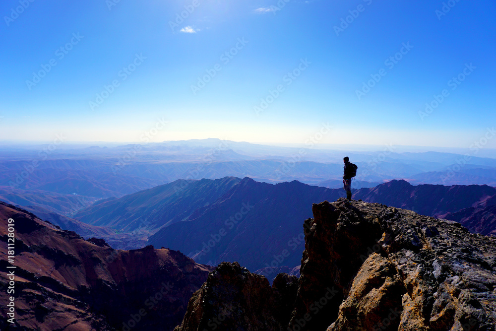 Fototapeta The Mount Toubkal, High Atlas, Morocco, Africa