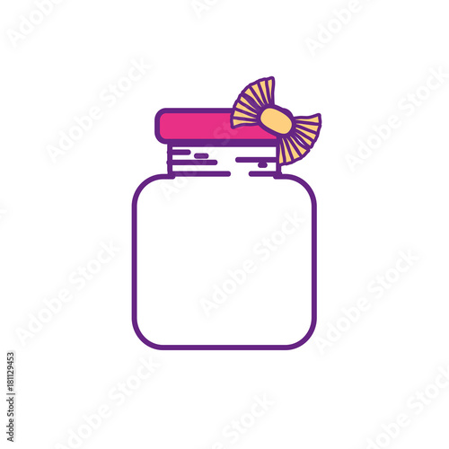 crystal jar with ribbon bow decoration design
