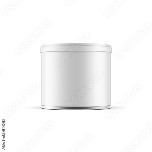 Wallpaper Mural Small blank metal Tin can packaging Mockup for peanut or coffee, 3d rendering Torontodigital.ca