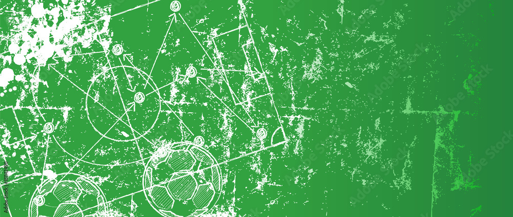 Naklejka premium Grungy Soccer / Football design template,free copy space, vector