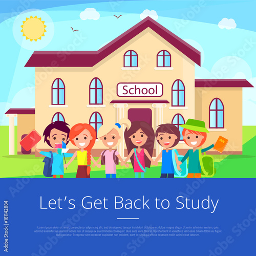 Let s Get Back to Stuty Cartoon Poster