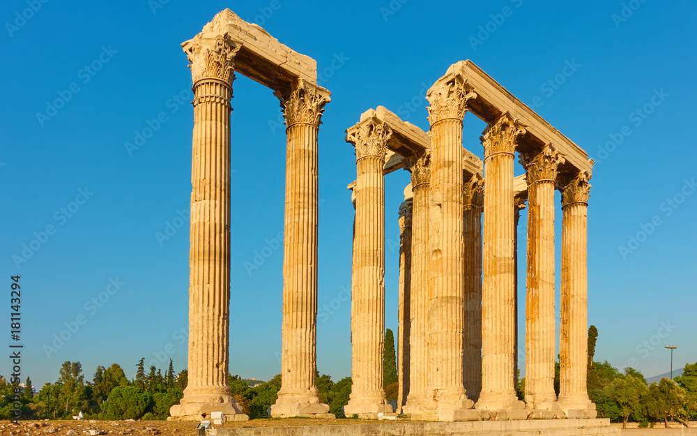 Ancient columns of Zeus Temple