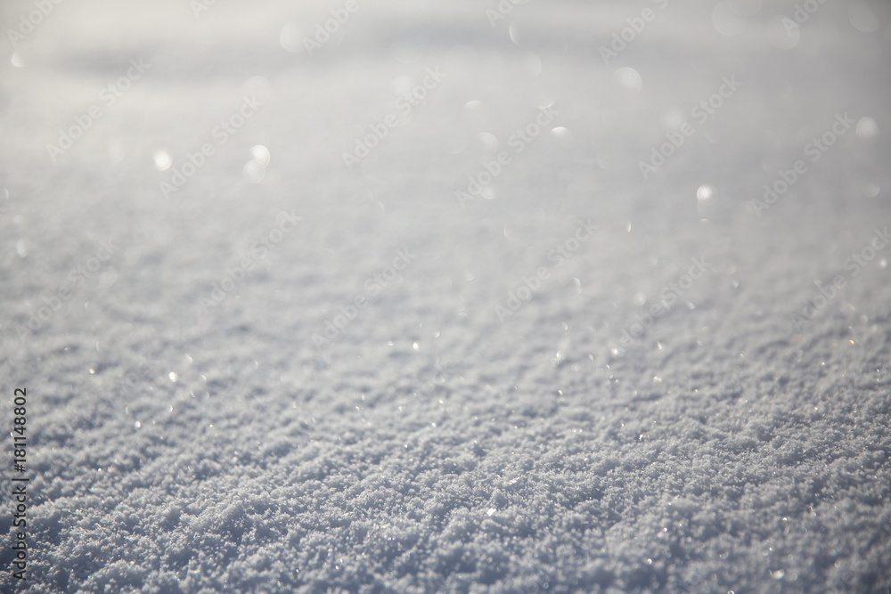 Fresh snow background in perspective or winter white background Fresh snow background in perspective or winter white background