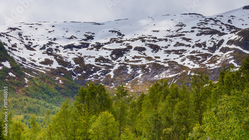 Mountains summer landscape in Norway.