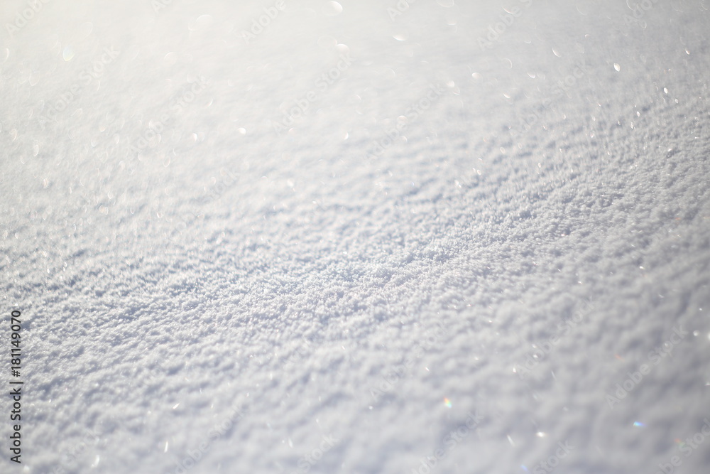 Fresh snow background in perspective or winter white background Fresh snow background in perspective or winter white background