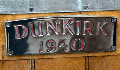 Fotografie Dunkirk Boat Plaque