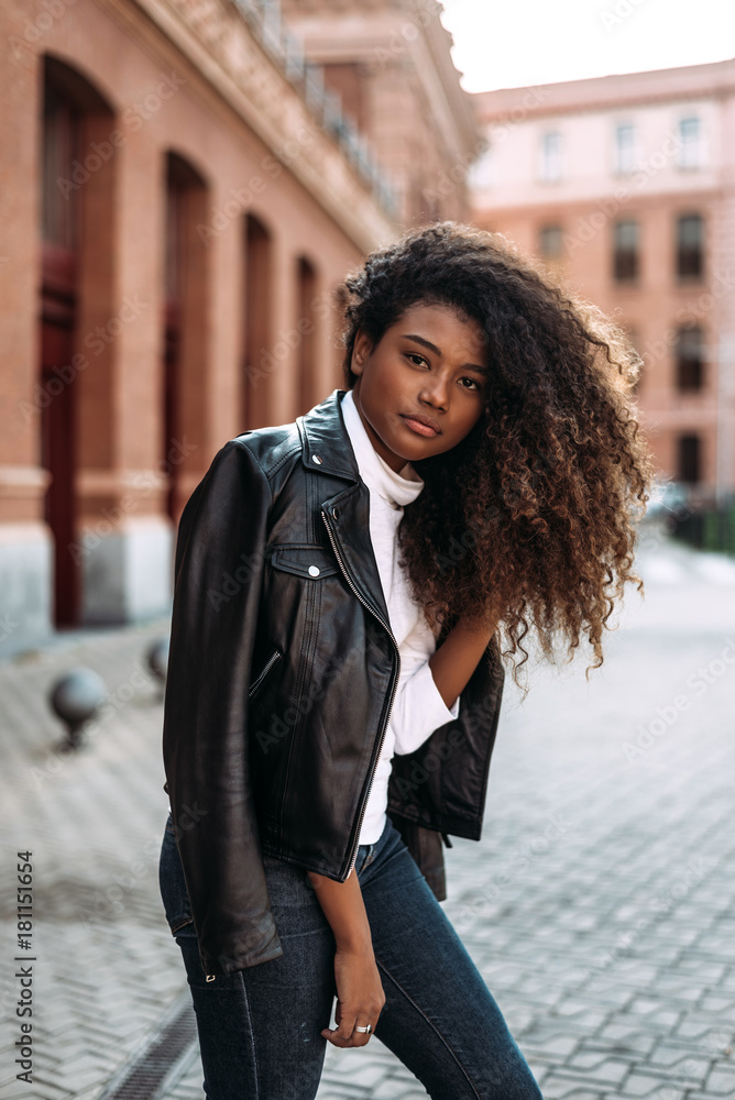 A Woman in Black Leather Jacket · Free Stock Photo