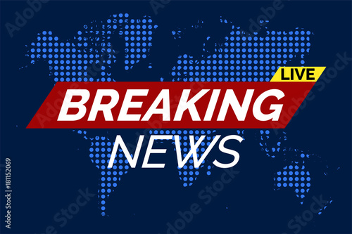 Breaking news live illustration vector
